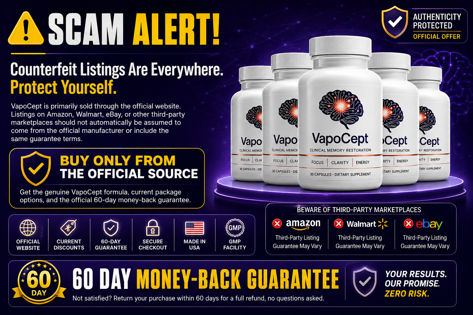 Woman checking whether VapoCept is a legitimate supplement