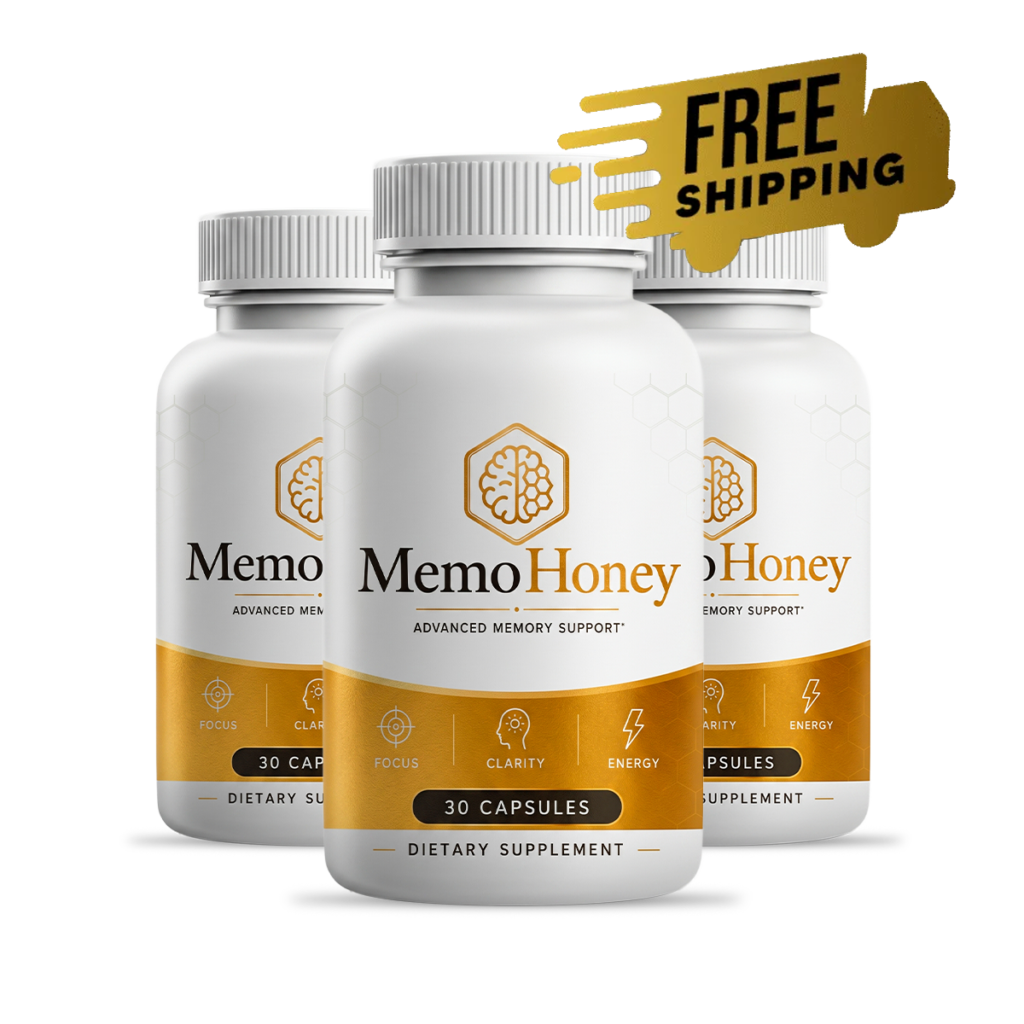 Three bottles of MemoHoney with free US shipping